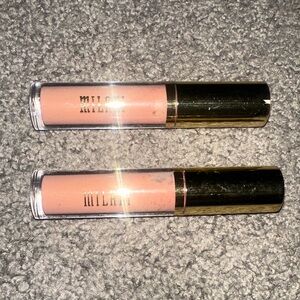 Milani Nude Peach Liquid Lip Gloss Duo - champagne